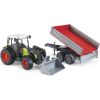 Bruder Professional Series Claas Nectis 267 F with Frontloader and Tipping Trailer Highlights (02112)