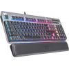 DE layout - Thermaltake Argent K6 RGB, gaming keyboard (titanium, Cherry MX Low Profile RGB Speed)