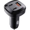 Car Charger Acefast B3, 66W, 2x USB-C + USB (black)