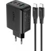 Wall Charger Acefast A13 PD 65W, 2x USB-C + USB  (black)