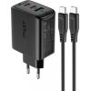 Wall Charger Acefast A13 PD 65W, 2x USB-C + USB  (black)