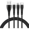 3in1 USB to USB-C / Lightning / Micro USB Cable, Mcdodo CA-6960, 1.2m (Black)