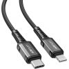 Cable USB-C to Lightning Acefast C1-01, 1.2m (black)