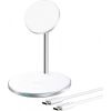 Wireless charger Choetech T581-F with stand (white)