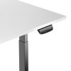Height Adjustable Table Up Up Bjorn Black, Table top L White