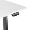 Height Adjustable Table Up Up Bjorn Black, Table top M White