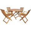 Garden furniture set FINLAY table and 4 chairs