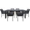 Garden furniture set CARVES table and 6 chairs