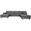 Corner sofa HARALD dark grey