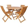 Garden furniture set FINLAY table and 4 chairs