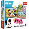 Hasbro TREFL DISNEY Комплект пазлов Микки-Маус 30шт. + 48шт. + 24 мемо