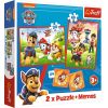 TREFL PAW PATROL Puzles komplekts 30 gab + 48 gab + 24 memo