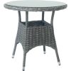 Стол WICKER D78xH75см, темно-коричневый