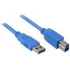 Sharkoon Cable USB 3.0 A-B black 5m