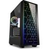 Sharkoon RGB LIT 100 tower case (black, front and side panel of tempered glass)