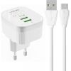 Wall charger  LDNIO A201 2USB +  MicroUSB cable
