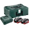 Piederumu komplekts Metabo 18 V; 2x5,5 Ah; LiHD + lādētājs ASC Ultra