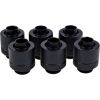 Alphacool Eiszapfen hose fitting 1/4" on 13/10mm, 6-pack black - 17228