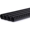 Alphacool Carbon HardTube 13mm 4x 80cm, tube (black, set of 4)