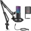 RGB, USB MICROPHONE BUNDLE WITH ARM STAND & SHOCK MOUNT FOR STREAMING FIFINE T669 PRO / FIFINET669PRO3