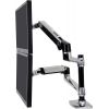 Ergotron LX Dual Side-by-Side Arm ALU - incl. Notebook holder