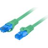 LANBERG PATCHCORD S/FTP CAT.6A 0.5M GREEN LSZH