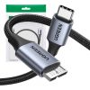 Cable USB-C to Micro USB UGREEN 15232, 1m (space gray)