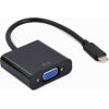 Gembird Adapteris USB Type-C Male - VGA Female 15 cm Black