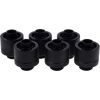 Alphacool Eiszapfen hose fitting 1/4" on 16/10mm, 6-pack black - 17234