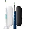 Philips 4500 series ProtectiveClean 5100 HX6851/34 2-pack sonic electric toothbrushes with accessories