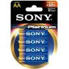 Sony Baterijas Alkaline STAMINA Platinum AA 4gab