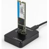 Qoltec 50313 Docking station SSD M.2 SATA/PCIe | NGFF/NVMe | USB 3.1