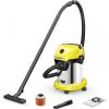 Sausās un mitrās tīrīšanas putekļsūcējs Karcher WD 3-18 S; 18 V (bez akumulatora un lādētāja)