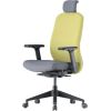 Up Up Athene ergonomic office chair Black, Grey + Green fabric