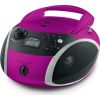 Grundig GRB 3000, CD Player (pink / silver, FM radio, CD-R / RW, Bluetooth)