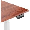 Height Adjustable Table Up Up Thor White, Table top M Dark walnut