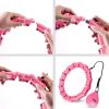 Vingrošanas aplis ar atsvaru OHA02 HULA HOP PINK WITH WEIGHT ONE FITNESS