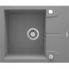 1-BOWL GRANITE SINK WITH DRAINER DEANTE GREY METALLIC ANDANTE