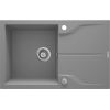 1-BOWL GRANITE SINK WITH DRAINER DEANTE GREY METALLIC ANDANTE
