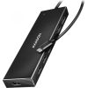 Axagon Seven-port USB 3.2 Gen 1 hub with charging support. Connector for external power supply. USB-C cable 30 cm.