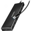 Axagon Seven-port USB 3.2 Gen 1 hub with charging support. Connector for external power supply. USB-A cable 1 m.