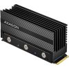 Axagon Passive aluminum heatsink for single-sided and double-sided M.2 SSD disks, size 2280, height 36 mm.