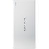 CANYON PB-106, Power bank 10000mAh Li-poly battery, Input 5V/2A, Output 5V/2.1A(Max), USB cable length 0.3m, 140*68*16mm, 0.24Kg, White