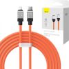 Fast Charging cable Baseus USB-C to Coolplay Series 2m, 20W (orange)