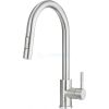 KITCHEN MIXER WITH PULL-OUT SPRAY DEANTE TWO FLOWS, BRUSHED STEEL LIMA