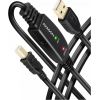 Axagon ADR-215B Active connection USB 2.0 A-M > B-M cable, 15 m long. Power supply option.