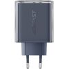 Wall charger Acefast A45, 2x USB-C, 1xUSB-A, 65W PD (grey)