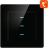 Smart Light Switch WiFi Avatto N-TS10-B3 3 Way TUYA (black)