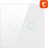 Smart Light Switch ZigBee Avatto LZTS02-EU-W2 2 Way No Neutral TUYA (white)