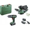 Instrumentu komplekts Bosch 06039D410A (UniversalImpact 18 + AdvancedOrbit 18); 18 V; 2x2,0 Ah akum. Наборы электроинструментов